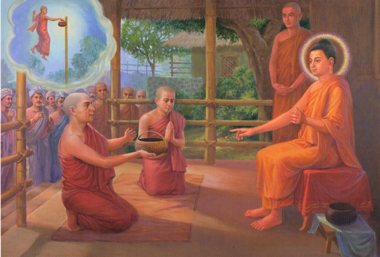 Tôn giả Pindolabharadvaja thi triển thần thông bị Phật quở trách